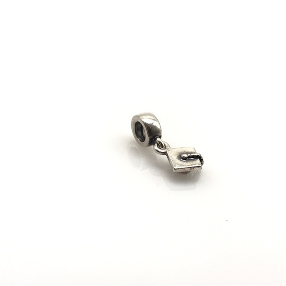 Pandora Retired Graduation Cap Hat Charm - Picture 3 of 5